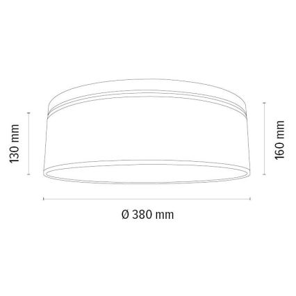 Taklampa BOHO 2xE27/25W/230V diameter 38 cm ek