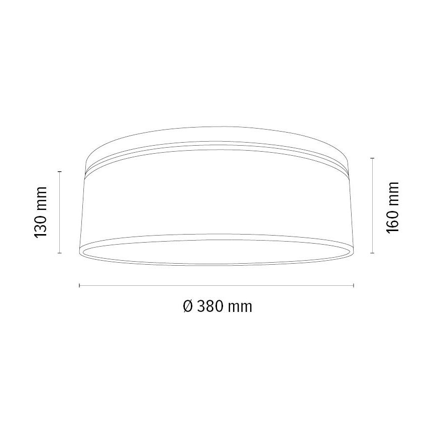 Taklampa BOHO 2xE27/25W/230V diameter 38 cm ek