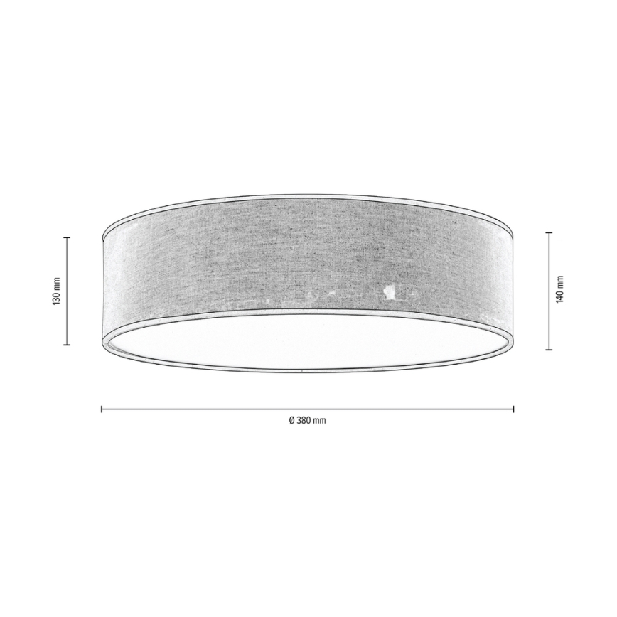 Taklampa NEGRO 3xE27/25W/230V 38 cm