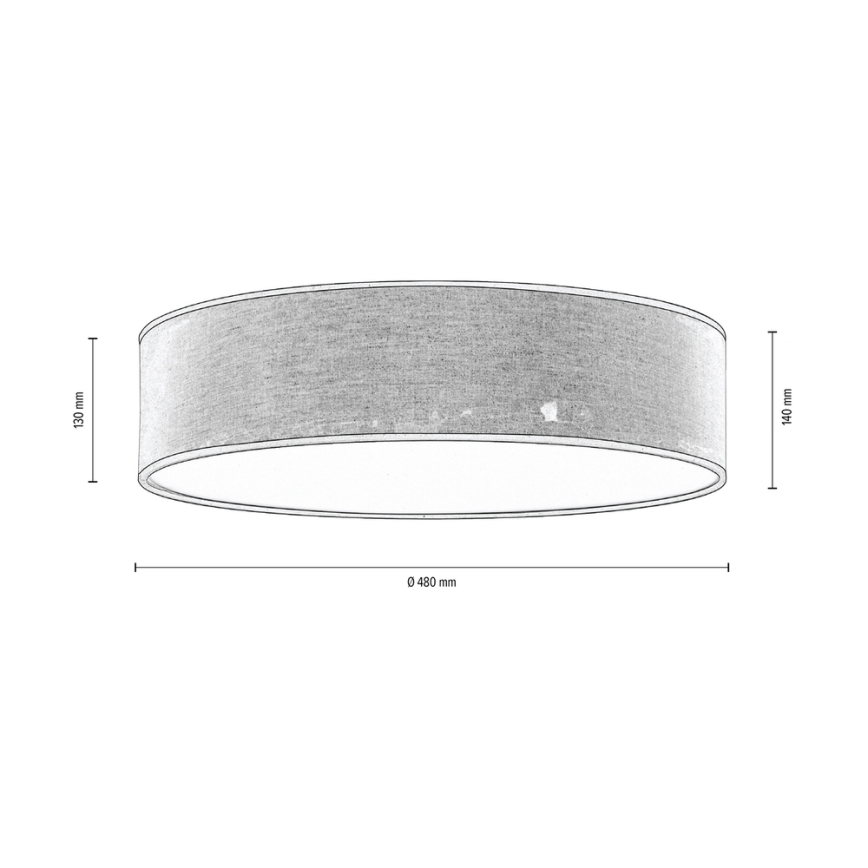 Taklampa NEGRO 4xE27/25W/230V 48 cm