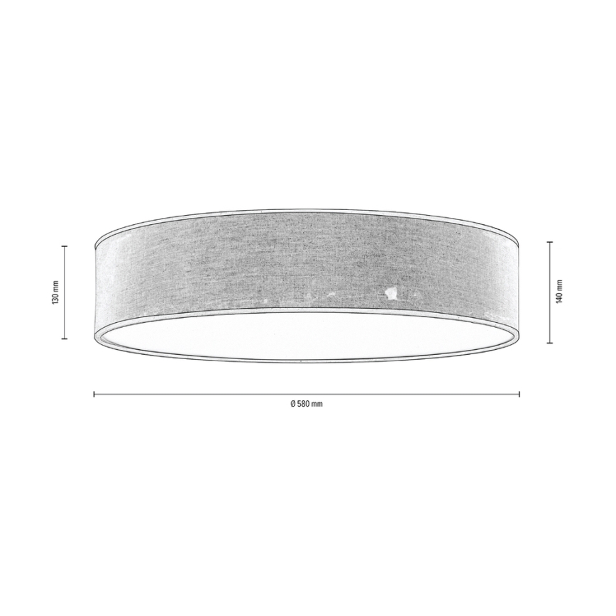 Taklampa NEGRO 4xE27/25W/230V 58 cm