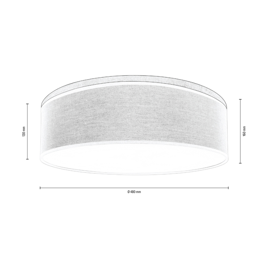 Taklampa BOHO 3xE27/25W/230V diameter 48 cm ek