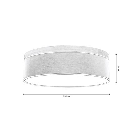 Taklampa BOHO 4xE27/25W/230V diameter 58 cm ek