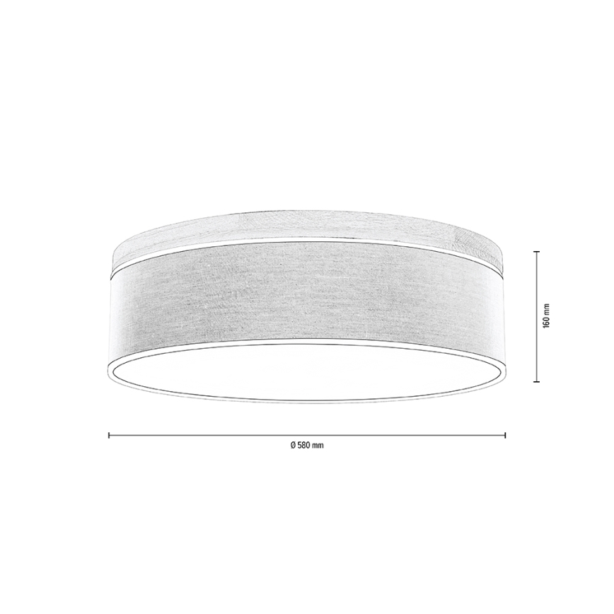 Taklampa BOHO 4xE27/25W/230V diameter 58 cm ek