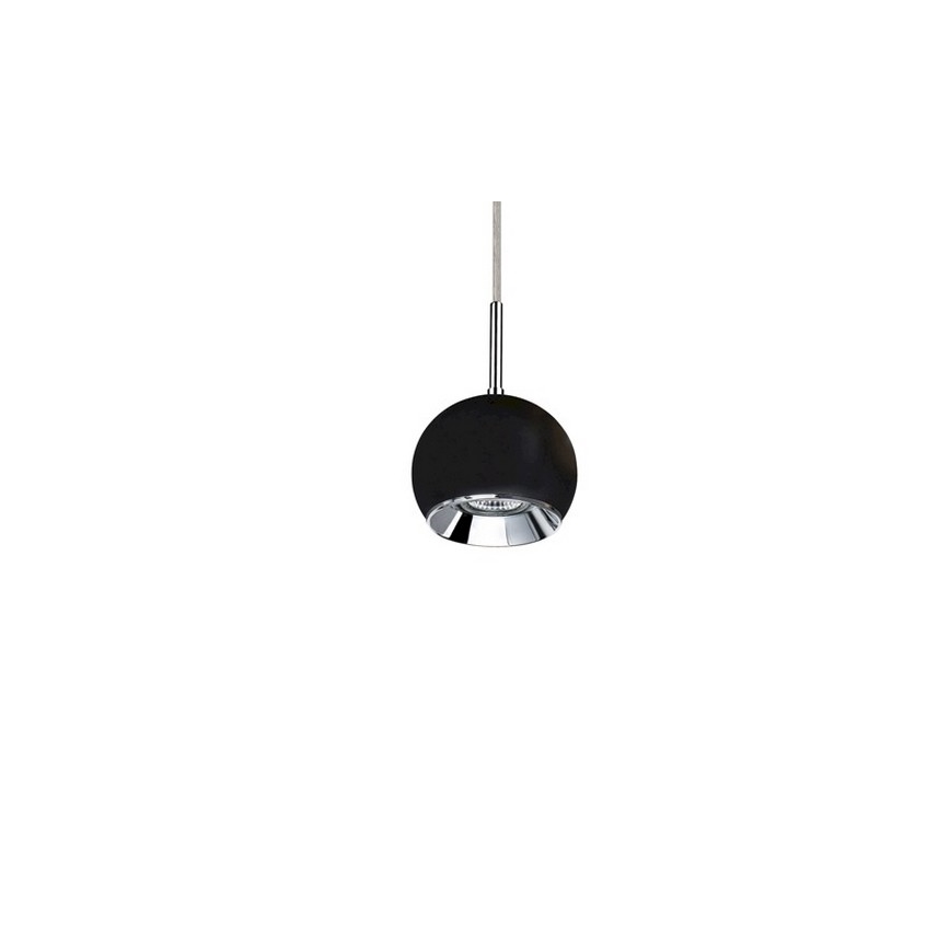 LED Ljuskrona med snöre BALL WOOD 1xGU10/5W/230V matt ek -FSC-certifierad
