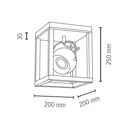 Spot-Light 5222174 - LED Takbelysning ROY 1xGU10/5W/230V matt ek