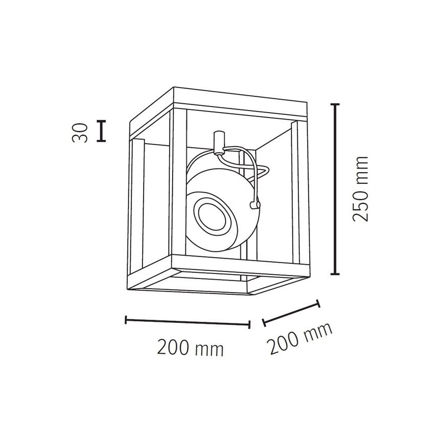 Spot-Light 5222174 - LED Takbelysning ROY 1xGU10/5W/230V matt ek