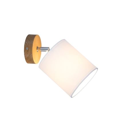 Spot-Light 56744174 - Väggspotlight APRILLIA 1xE27/25W/230V ek vit