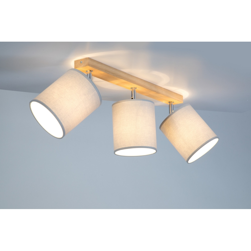Spotlight APRILLIA 3xE27/25W/230V ekgrå