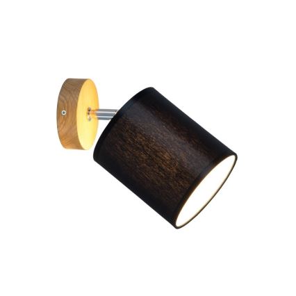 Väggspotlight APRILLIA 1xE27/25W/230V ek svart - FSC-certifierad