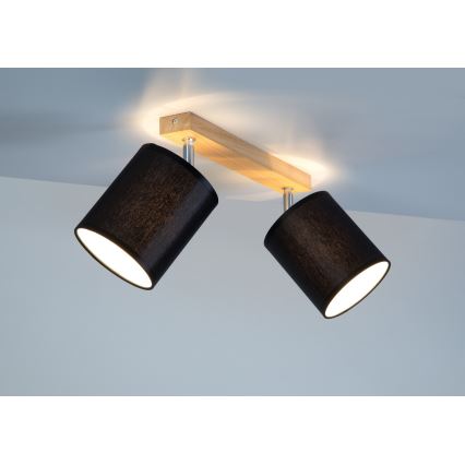 Spot-Light 56746274 - Spotlight APRILLIA 2xE27/25W/230V ek svart