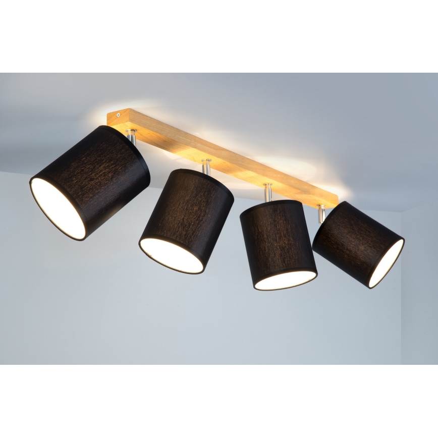 Spot-Light 56746474 - Spotlight APRILLIA 4xE27/25W/230V ek svart
