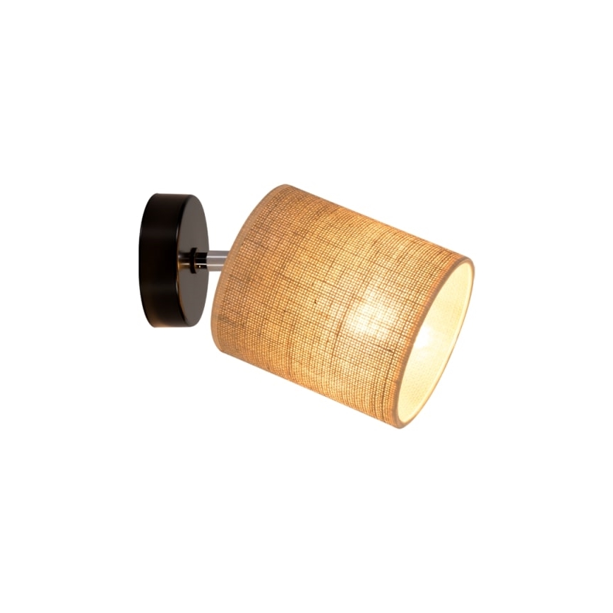 Väggspotlight JUTE 1xE27/25W/230V - FSC-certifierad