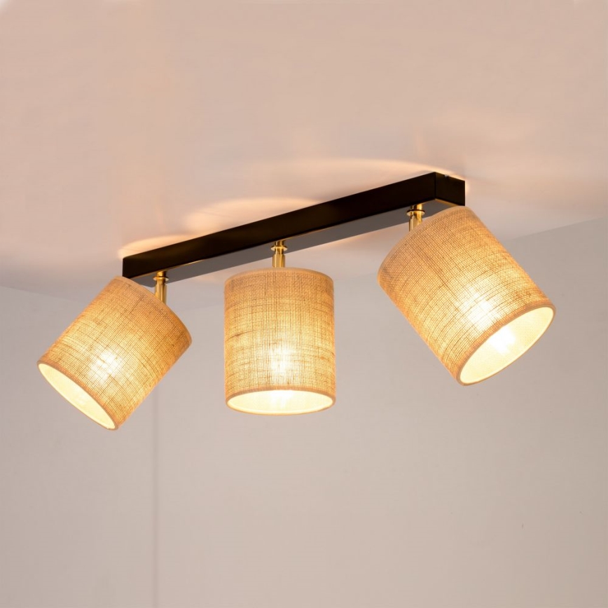 Stropní  spotlight JUTE 3xE27/25W/230V