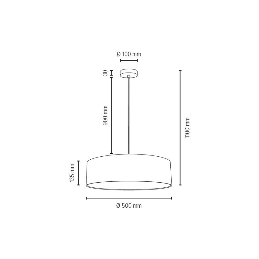 Taklampa på kabel JOSEFINA 3xE27/25W/230V