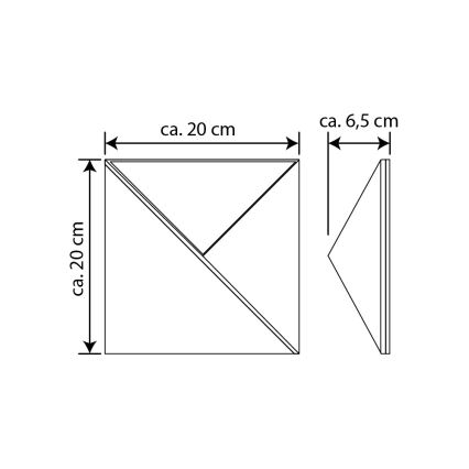 LED Solcell husnummer LED/3x0,1W/2,4V IP44 - FSC-certifierad