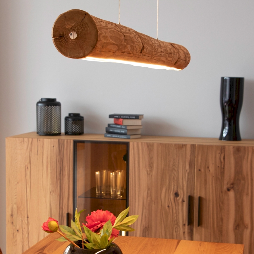 LED ljusreglerad ljuskrona på textilsladd LUCAS LED/33W/230V tall