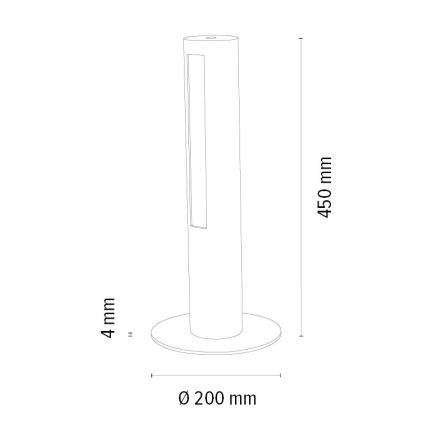 LED Dimbar bordslampa CONOR LED/9W/230V ek