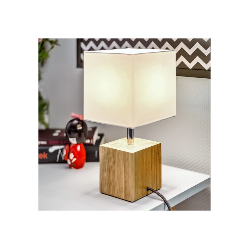 Spot-Light 7199174 - Bordslampa TRONGO fyrkantig 1xE27/25W/230V