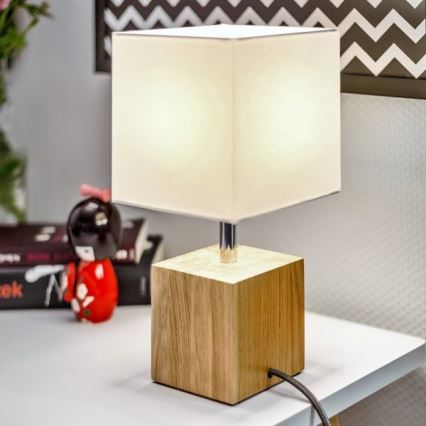 Bordslampa TRONGO SQUARE 1xE27/25W/230V ek