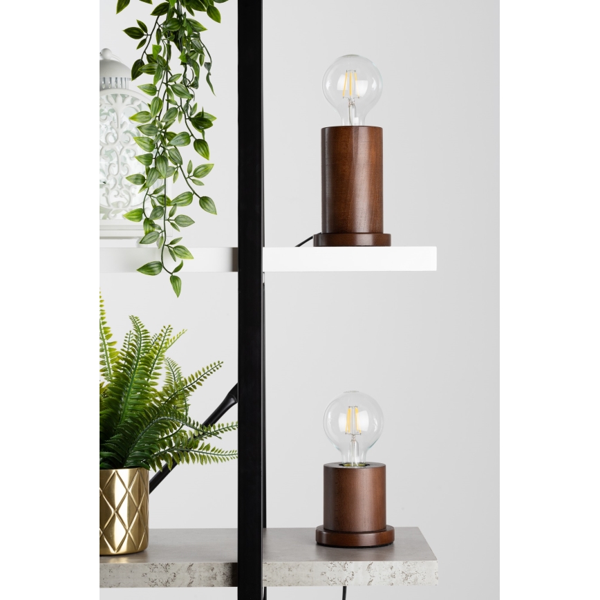 Bordslampa TASSE 1xE27/25W/230V bok -FSC-certifierad