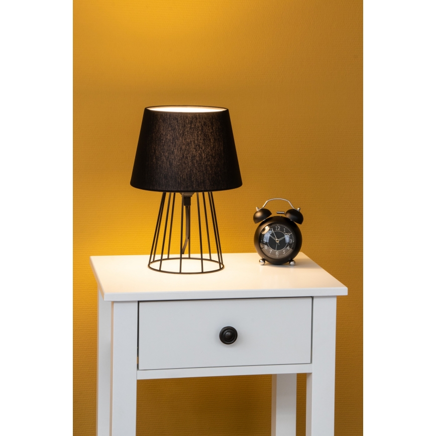 Spot-Light - Bordslampa  MANGOO 1xE27/40W/230V svart - FSC-certifierad
