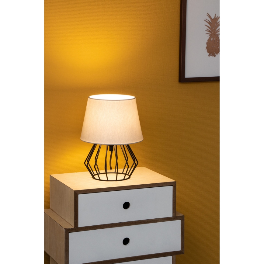 Spot-Light - Bordslampa  MANGOO 1xE27/40W/230V grå/svart 