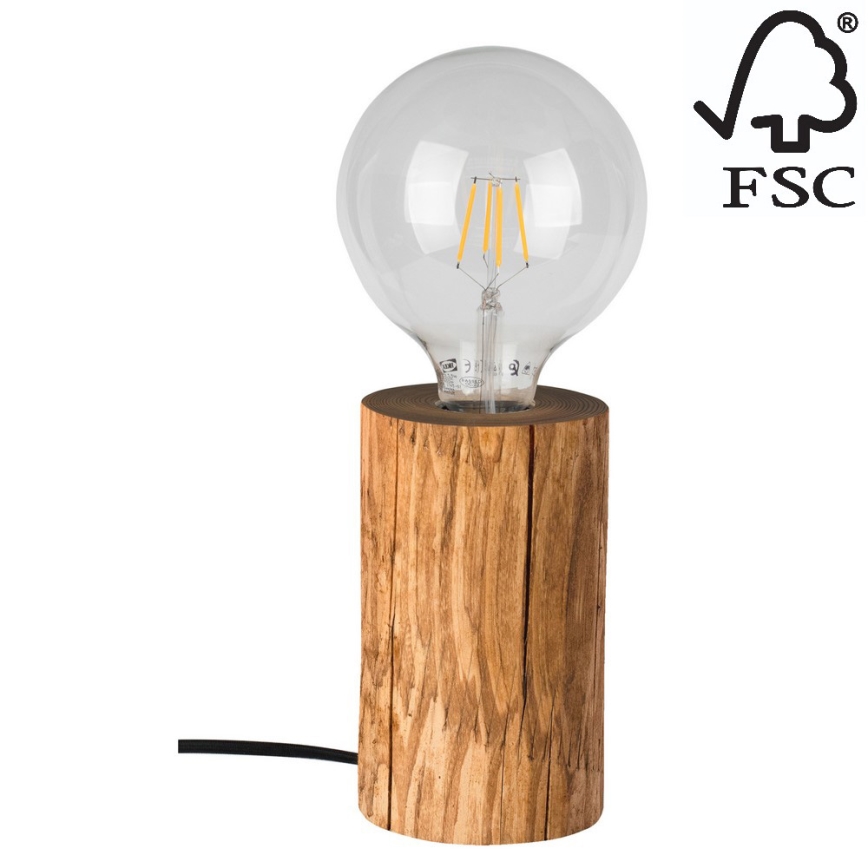 Spot-Light 76910151 - Bordslampa TRABO 1xE27/25W/230V FSC-certifierad