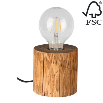 Spot-Light 76911151 - Bordslampa TRABO 1xE27/25W/230V - FSC-certifierad