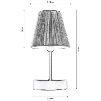 Bordslampa MILA 1xE14/25W/230V birch – FSC certifierade