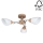 Spot-Light 8141374 - Ljuskrona VILETTA 3xE27/60W/230V
