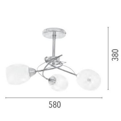 Spot-Light 8280327 - Hängande Ljuskrona PISA 3xE27/60W/230V