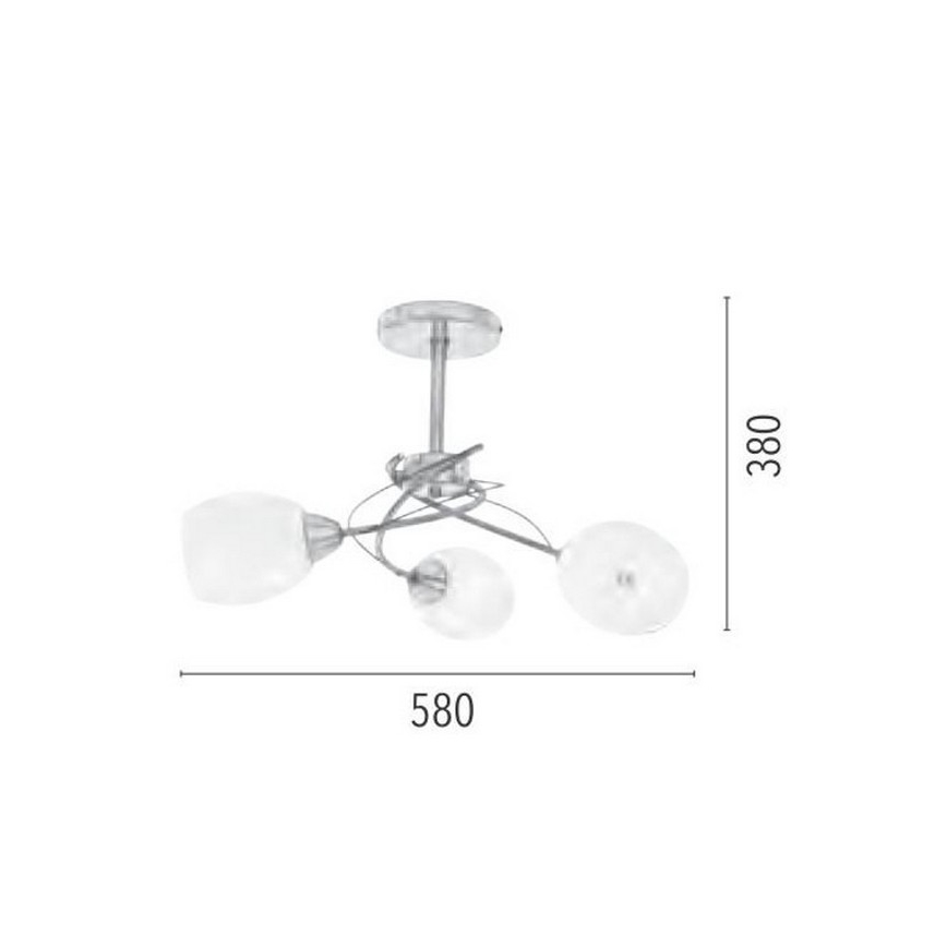 Spot-Light 8280327 - Hängande Ljuskrona PISA 3xE27/60W/230V