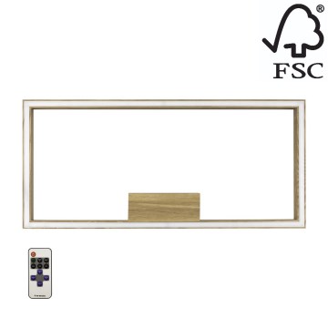 Spot-Light 91401174 - LED Dimbar belysning RAMME LED/34W/230V + Fjärrstyrd matt ek