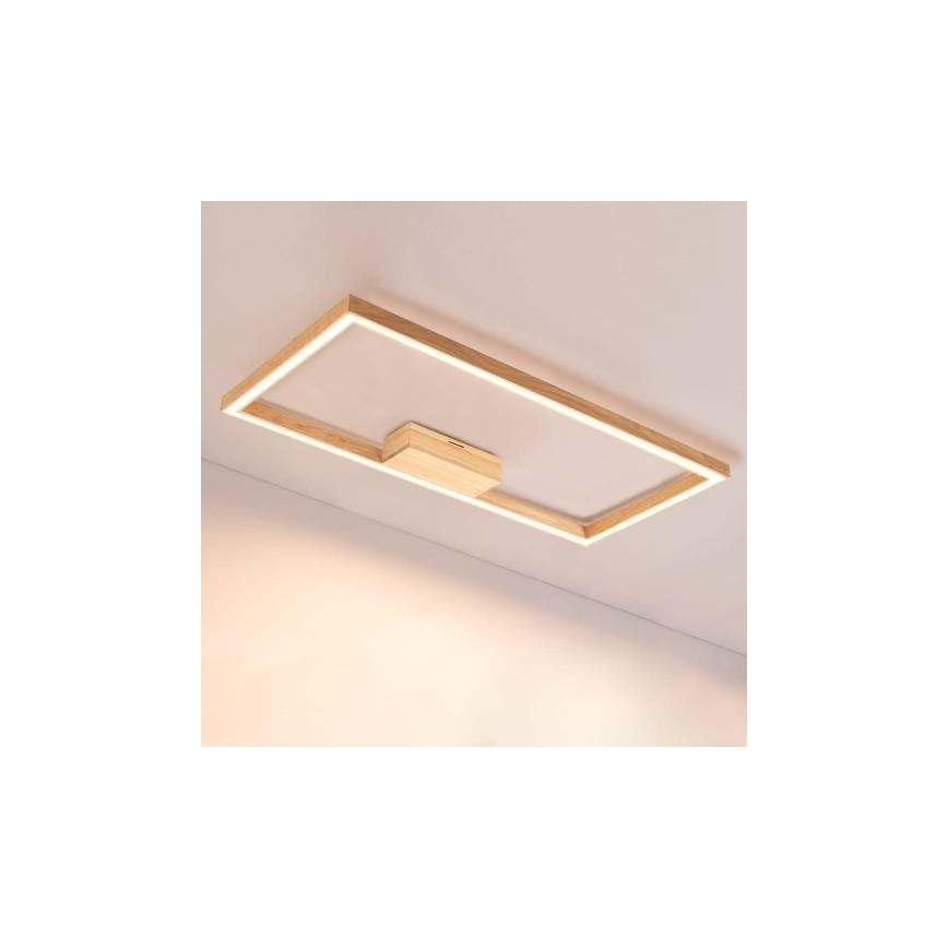 LED Dimbar taklampa RAMME LED/34W/230V matt ek + fjärrkontroll