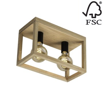 Spot-Light 9154274 - Takbelysning KAGO 2xE27/60W/230V matt ek