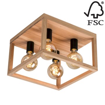 Spot-Light 9154474 - Takbelysning KAGO 4xE27/60W/230V matt ek