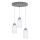 Spot-Light 9160336R - Ljuskrona med snöre KARLA 3xE27/60W/230V betong