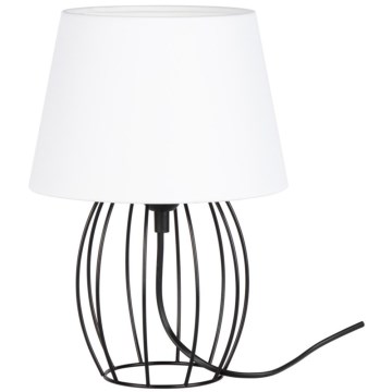Spot-Light - Bordslampa MANGOO 1xE27/40W/230V vit/svart