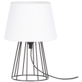 Spot-Light - Bordslampa MANGOO 1xE27/40W/230V vit/svart