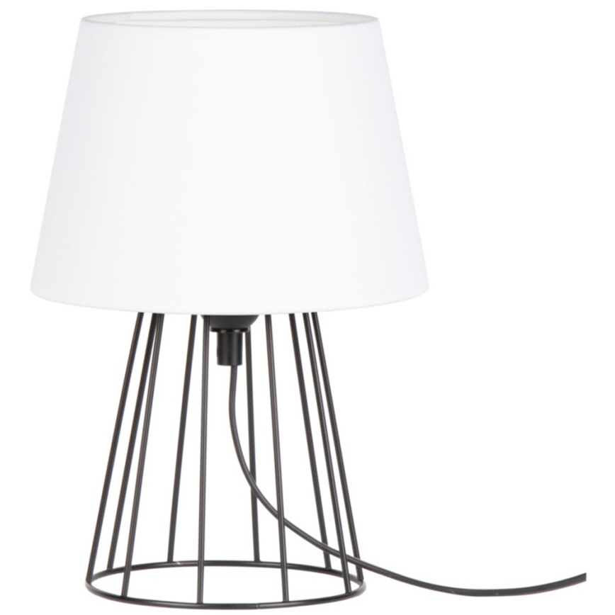 Spot-Light - Bordslampa MANGOO 1xE27/40W/230V vit/svart