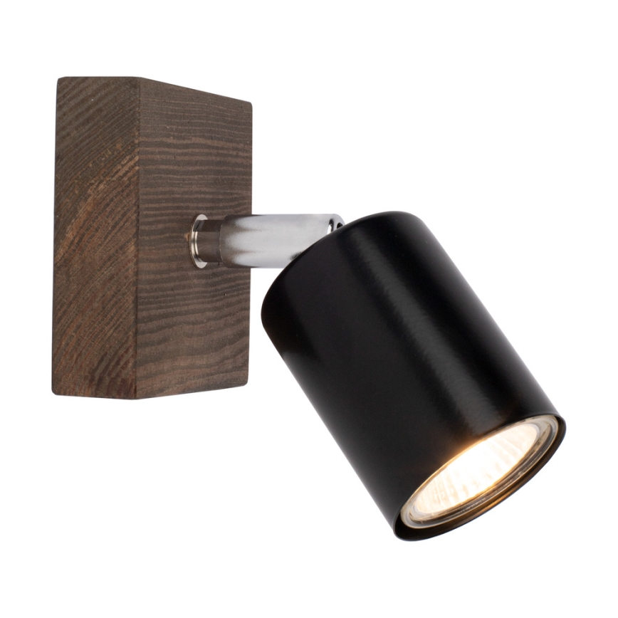 Väggspotlight MANARA 1xGU10/5W/230V valnöt