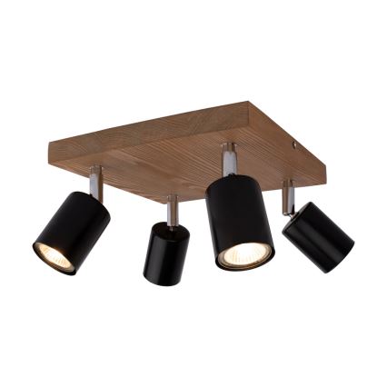 Taklampa MANARA 4xGU10/5W/230V tallträ