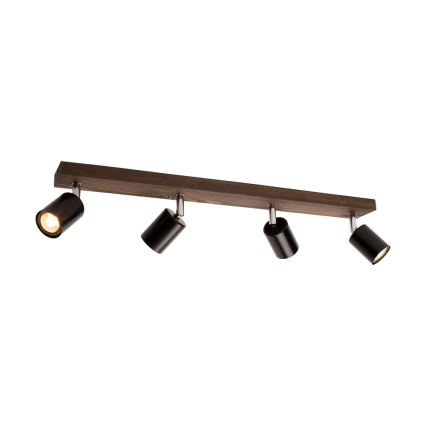 Tak spotlight MANARA 4xGU10/5W/230V valnöt - FSC-certifierad