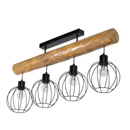 Fäst ljuskrona BERIS 4xE27/25W/230V tall