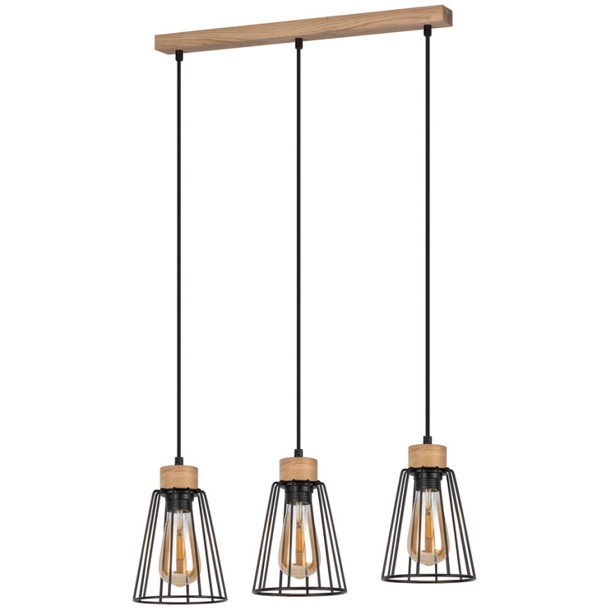 Spot-Light - Ljusskrona med upphängningsrem  ORAZIO 3xE27/60W/230V ek