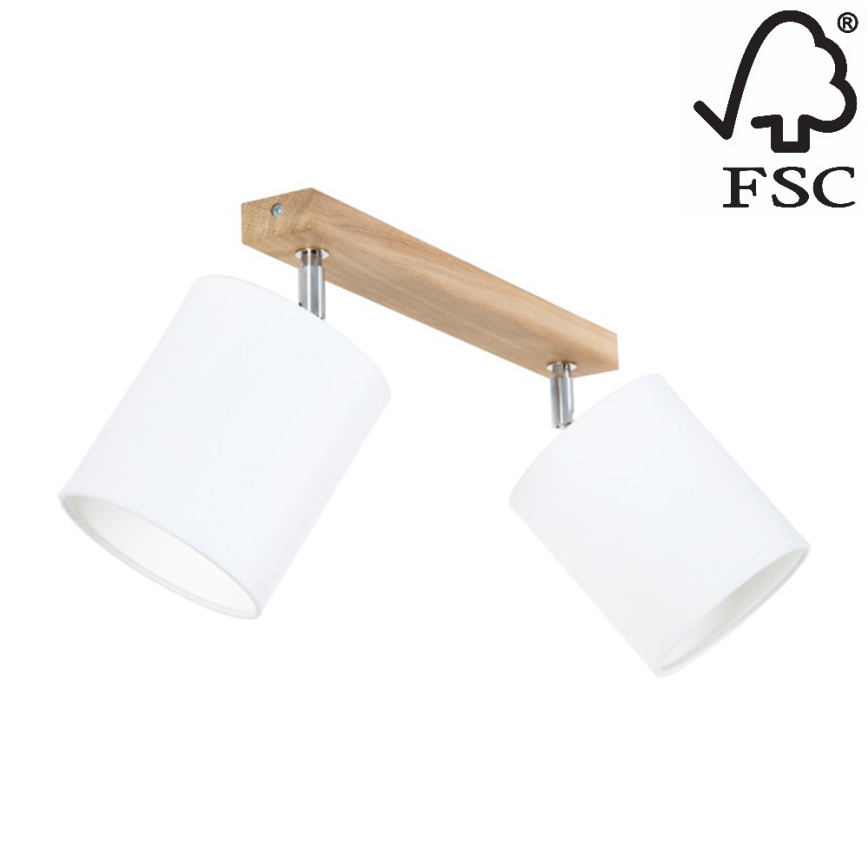 Spot-Light - Spotlight APRILLIA 2xE27/25W/230V ek vit - FSC-certifierad