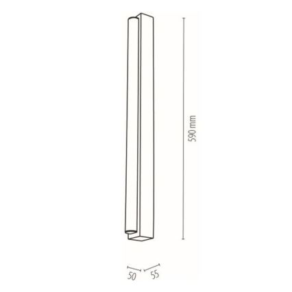 Badrumsspegel med LED-belysning AQUAVIVA LED/9W/230V 59 cm IP44 ek – FSC certifierade