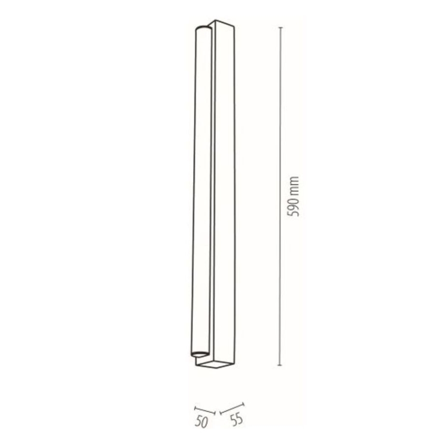 LED-belysning för badrumsspegel AQUAVIVA LED/9W/230V 59 cm IP44 ek