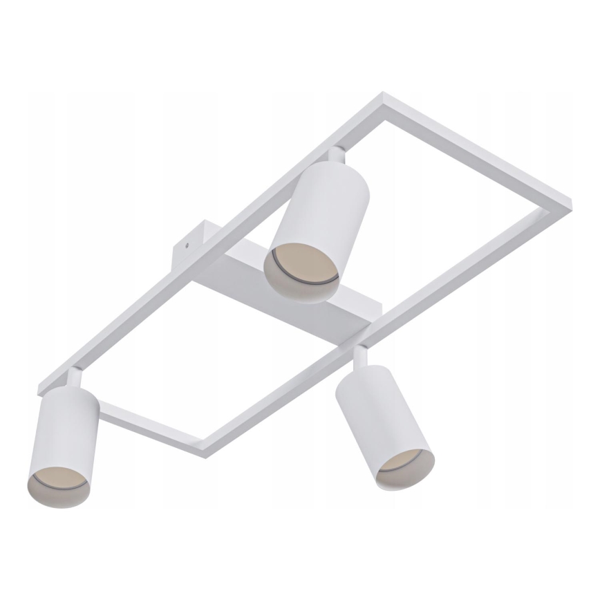 Spotarmatur 3x GU10, 30W, 230V, vit